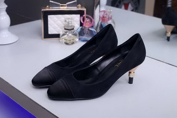 CHANEL Shallow mouth kitten heel Shoes Women--007